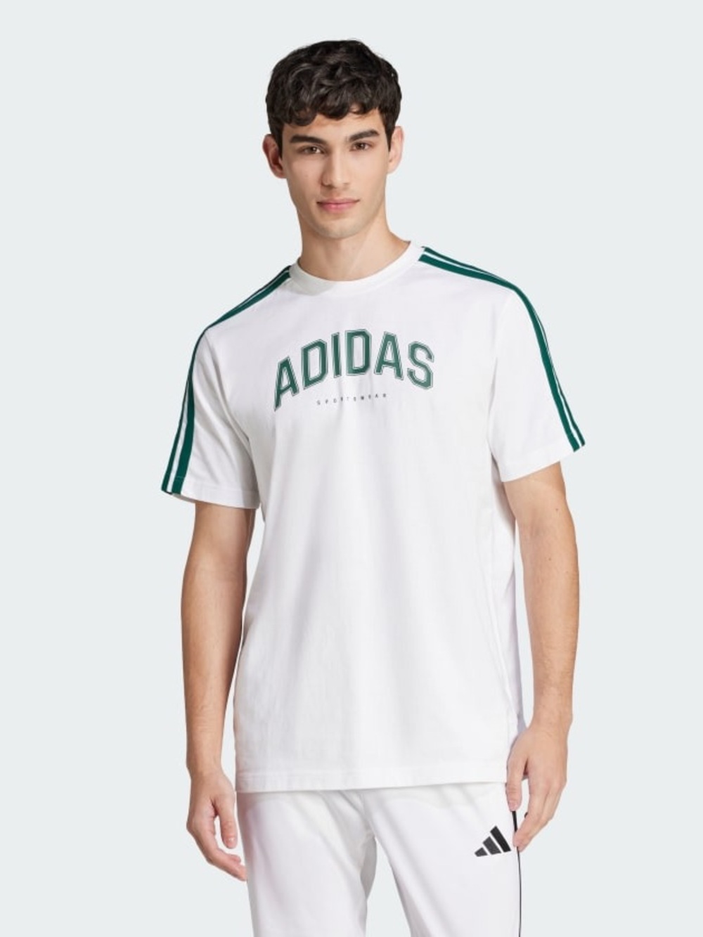 Adidas Codes Collegiate Linear Graphic Tee - Small